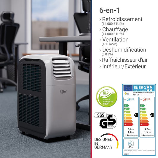 Suntec Transform 14.0 Eco R290 App — Blanc
