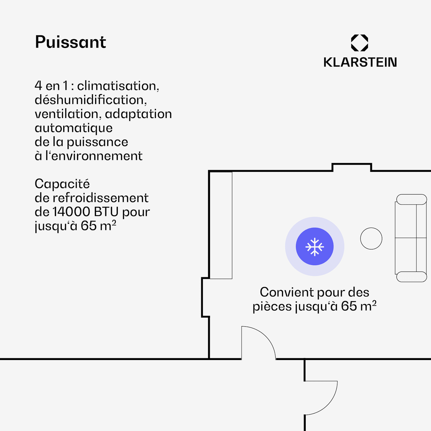 Klarstein AireLux Smart — Gris