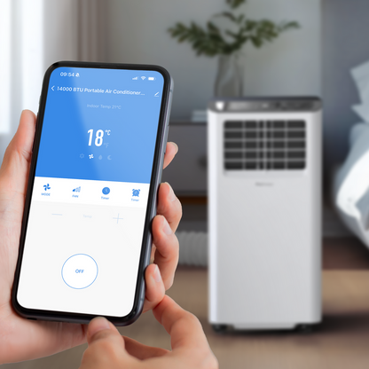 Pro Breeze Climatiseur Portable 3-en-1 Smart WiFi — Blanc